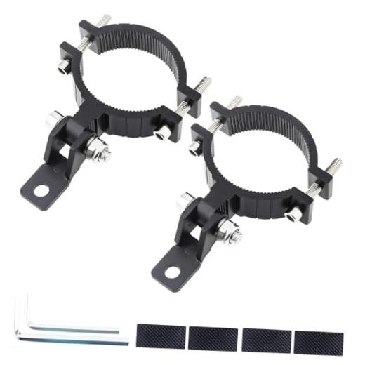 Windance 2pcs Light Bar Mount Bracket Front Fork Fog Light Spotlight - Large