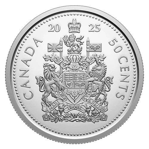 🇨🇦 Uncirculated 2025 Canada 50 Cents Proof Pure Silver Coin