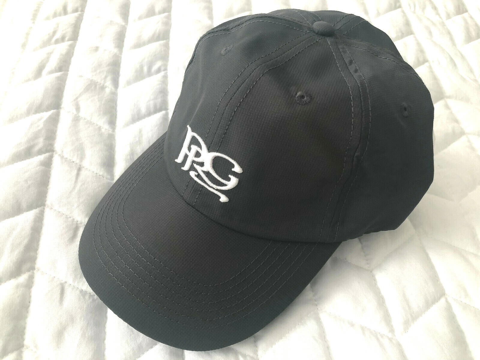 New PRG Tech Performance Lite Adjustable Golf Dark Grey Hat