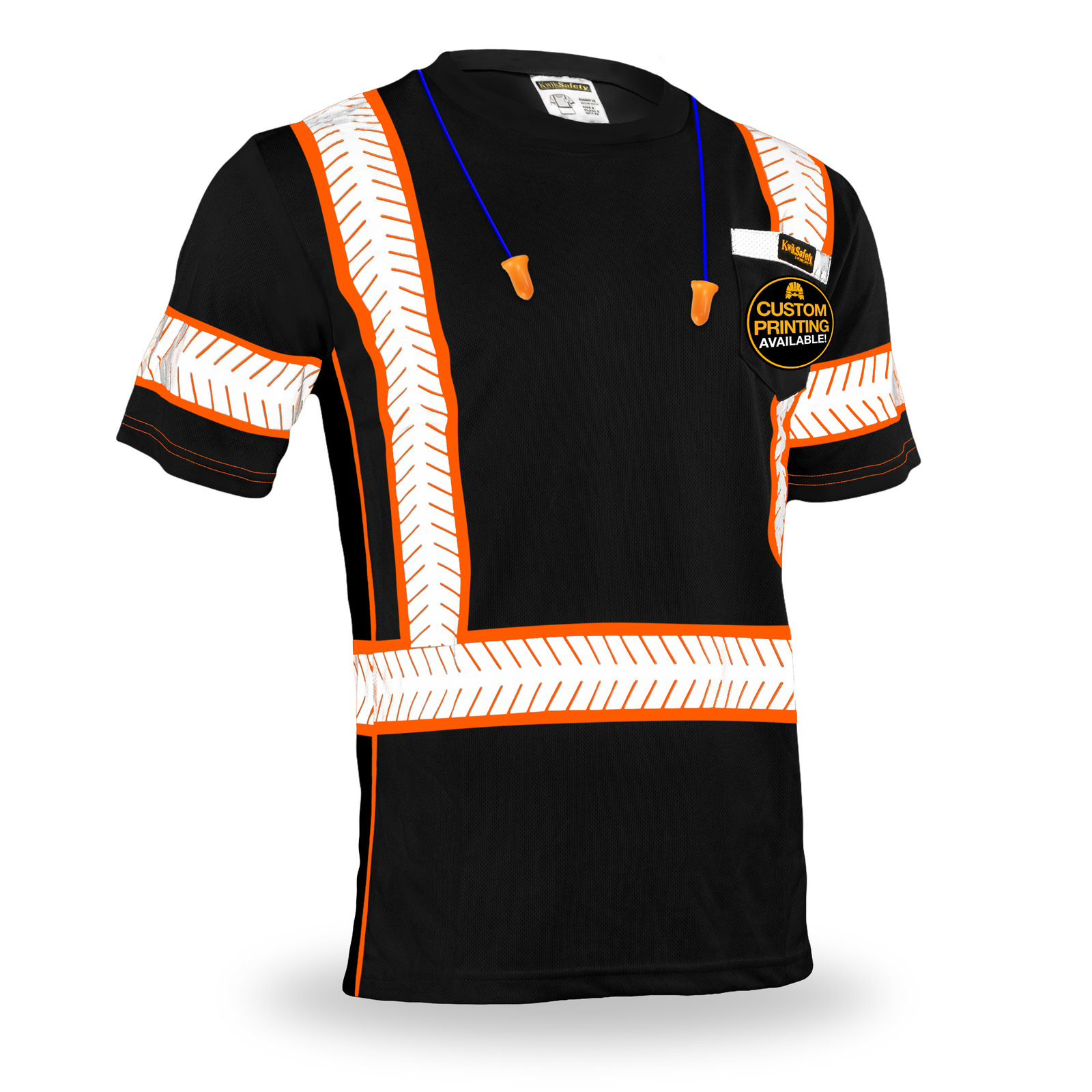 KwikSafety BLACK RENAISSANCE MAN Short Sleeve Safety Shirt