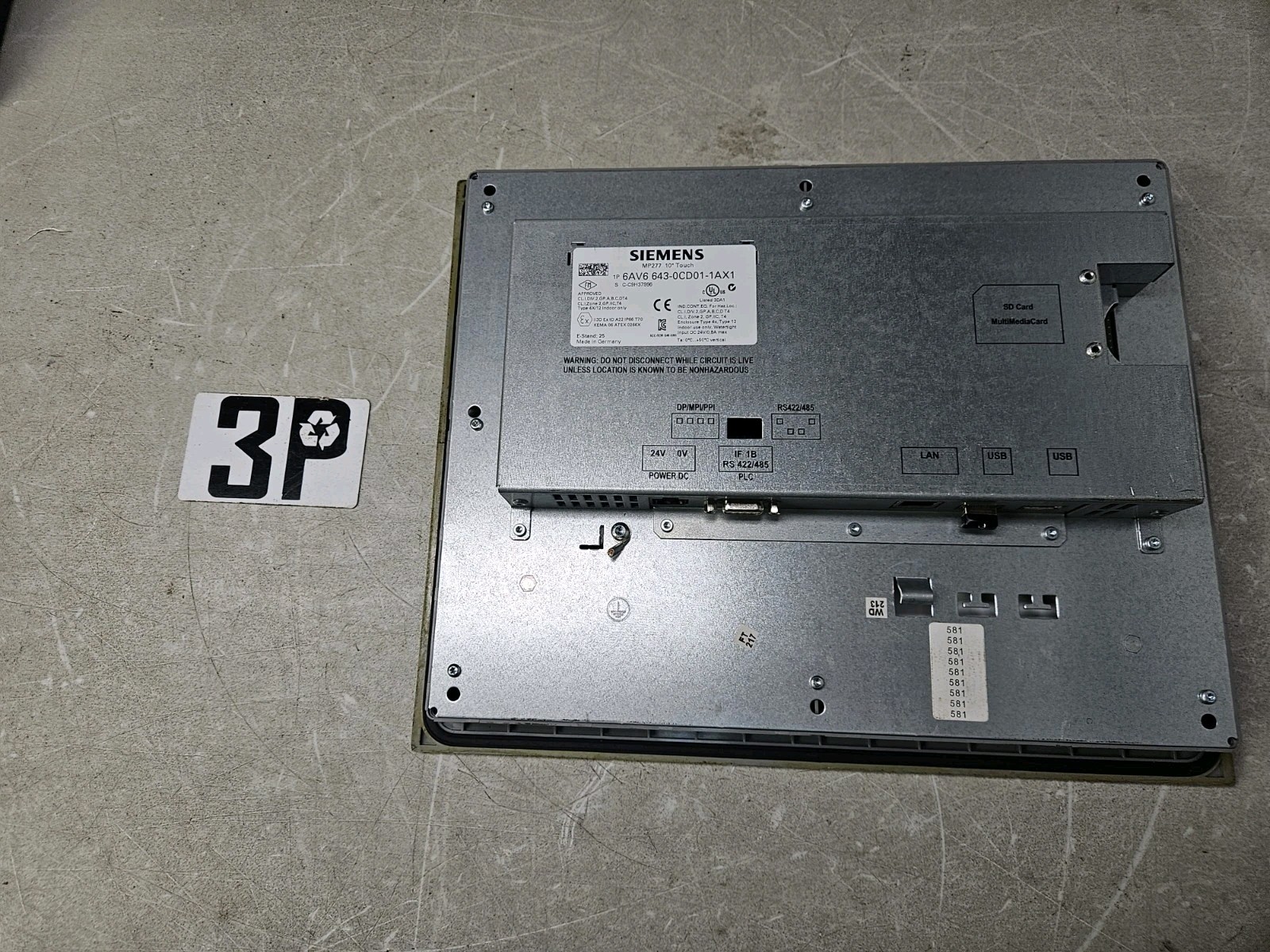 Siemens 6AV6643-0CD01-1AX1 Operator Interface Panel
