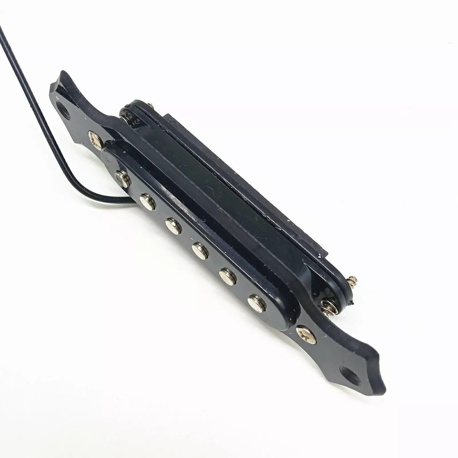6 String Single Coil Pickup Cigar Box Guitar Soundhole Pickup Harness Black