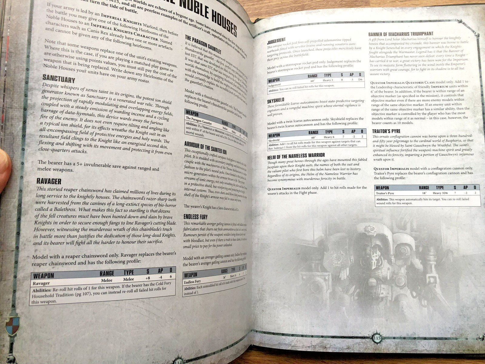 Warhammer 40,000 Codex Imperial Knights game guide 2018. HB