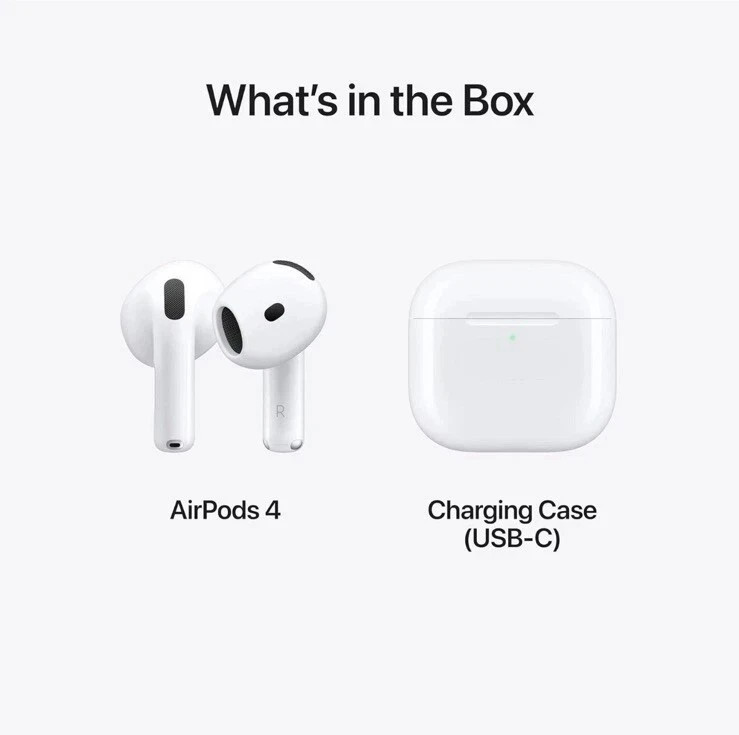 Sealed AirPod 4 with USB-C Charging Case 4th generation White (ANC)