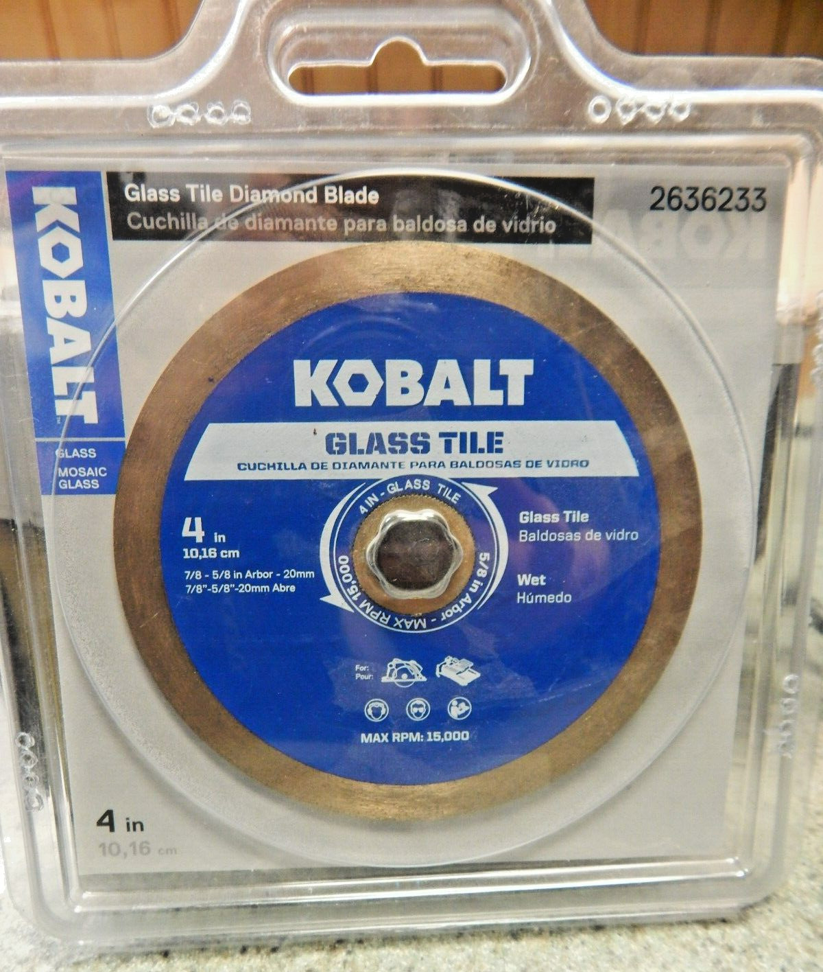 BRAND NEW 4" KOBALT GLASS TILE BLADE 2636233