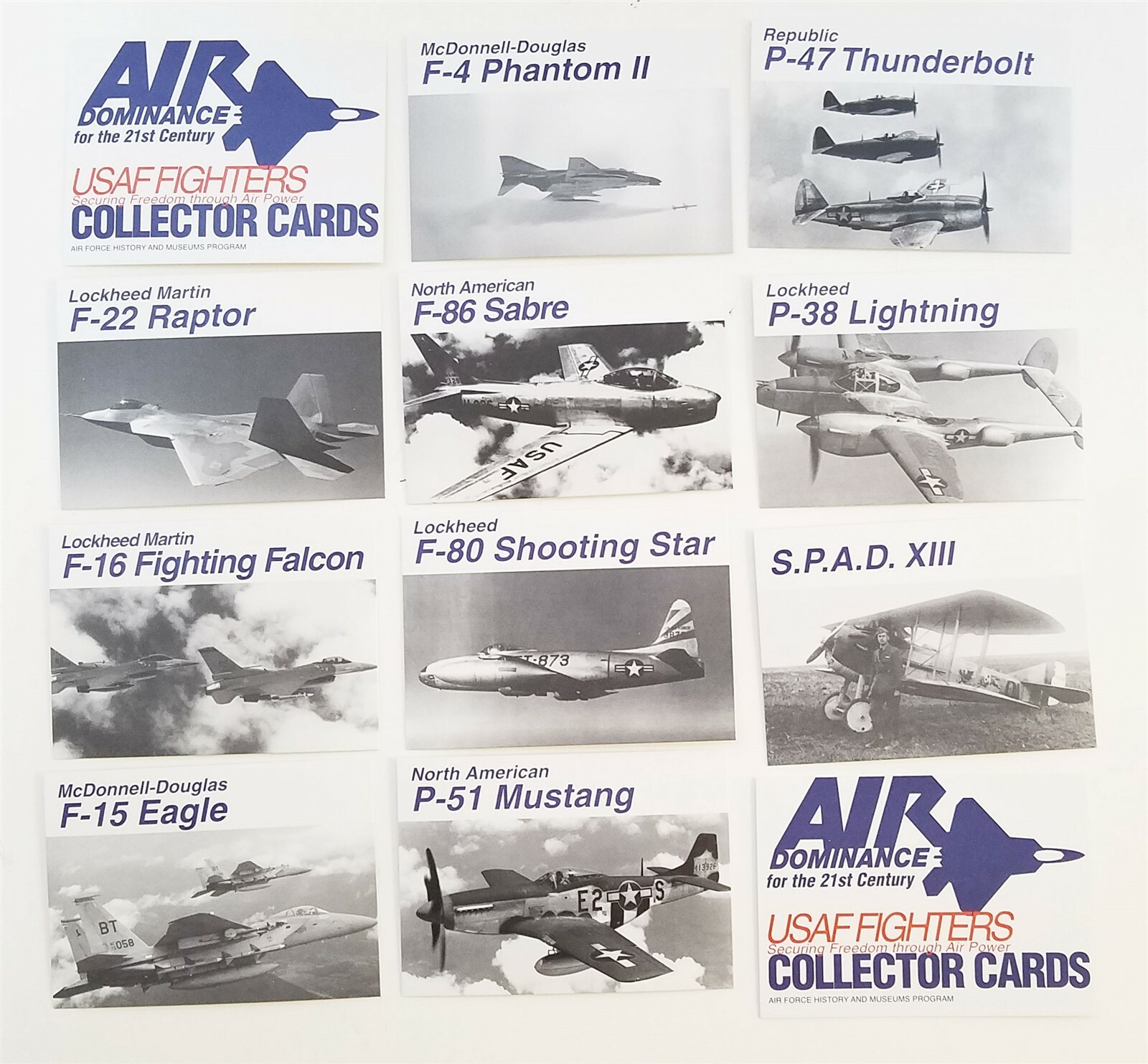 USAF Fighters Collector Cards / Air Dominance for the 21st Century NEW