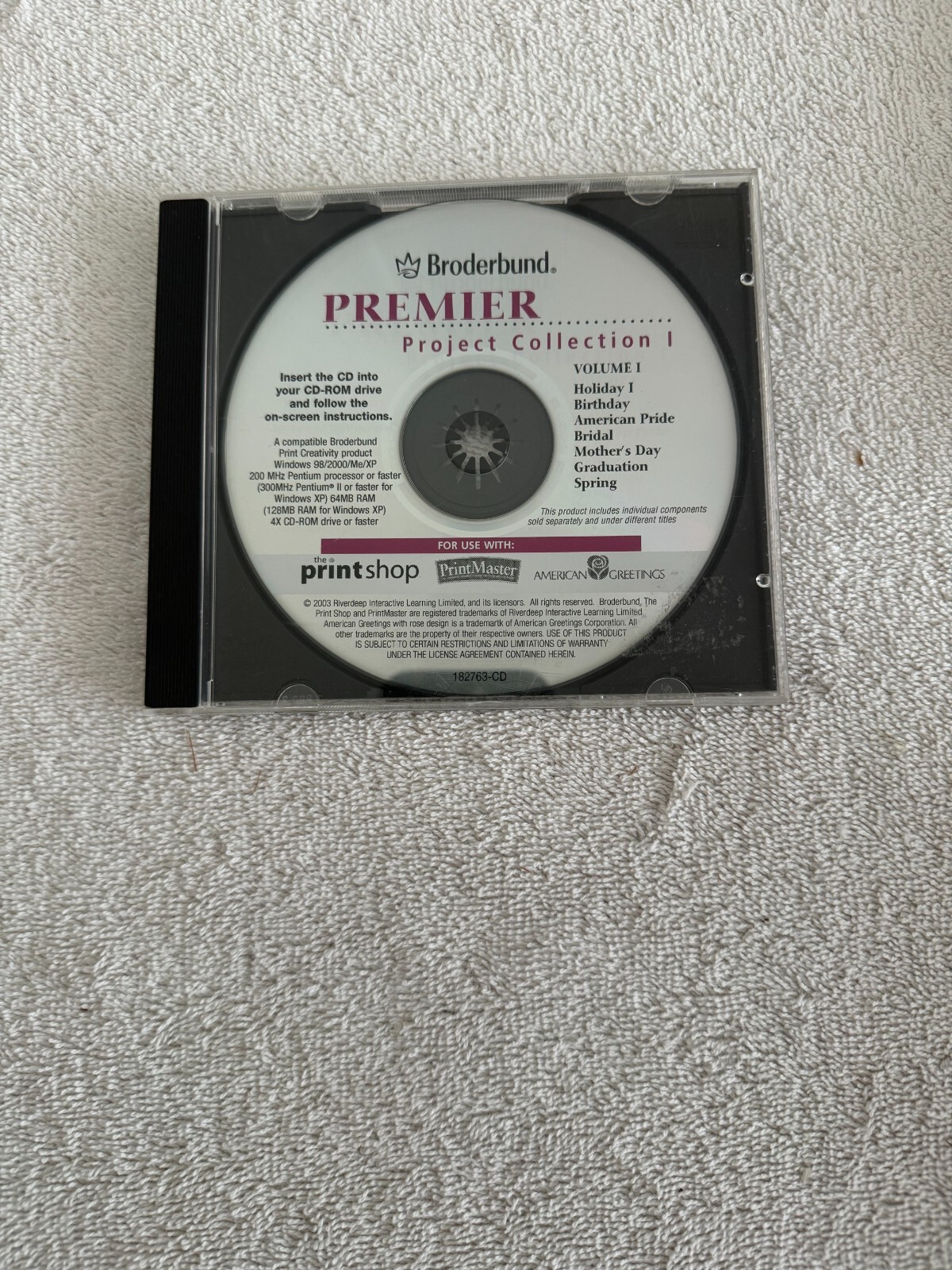 Broderbund Premier Project Collection I Volume 1 Win 98/2000/Me/XP