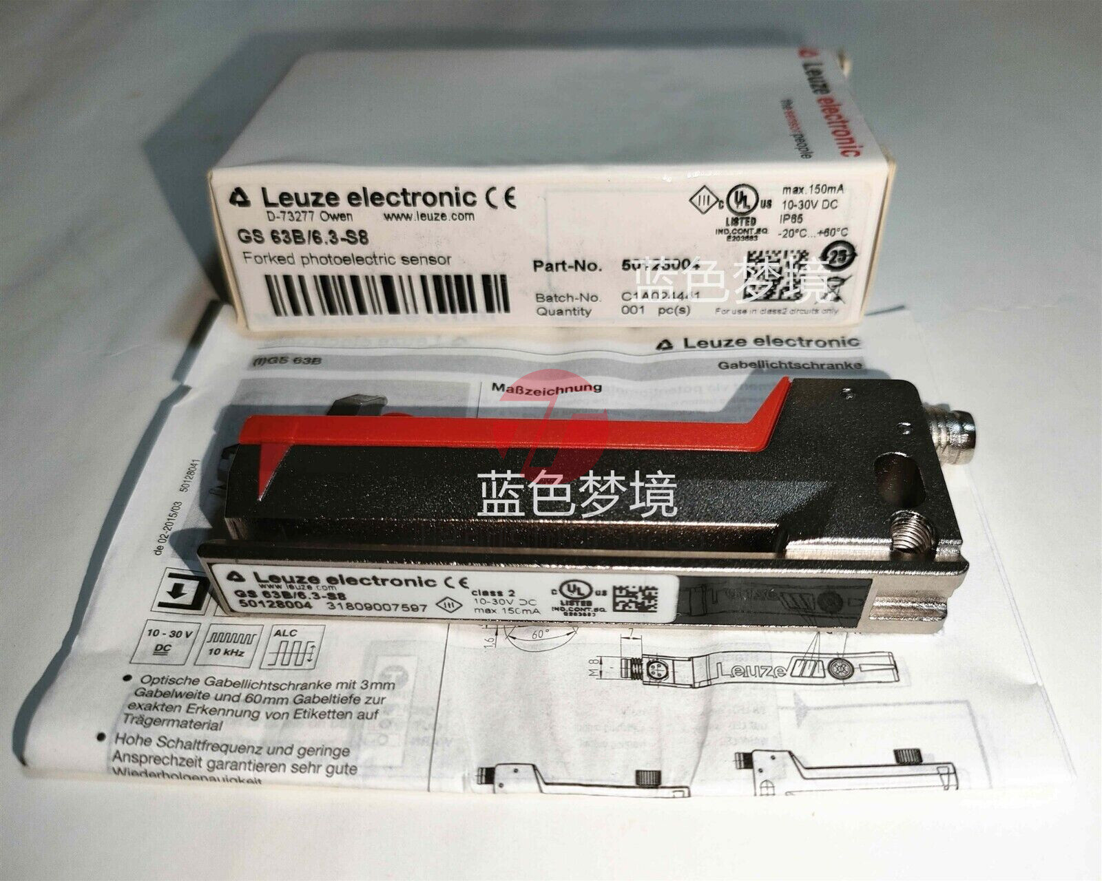 New 1 pcs LEUZE GS63B/6.3-S8 50128004 sensor