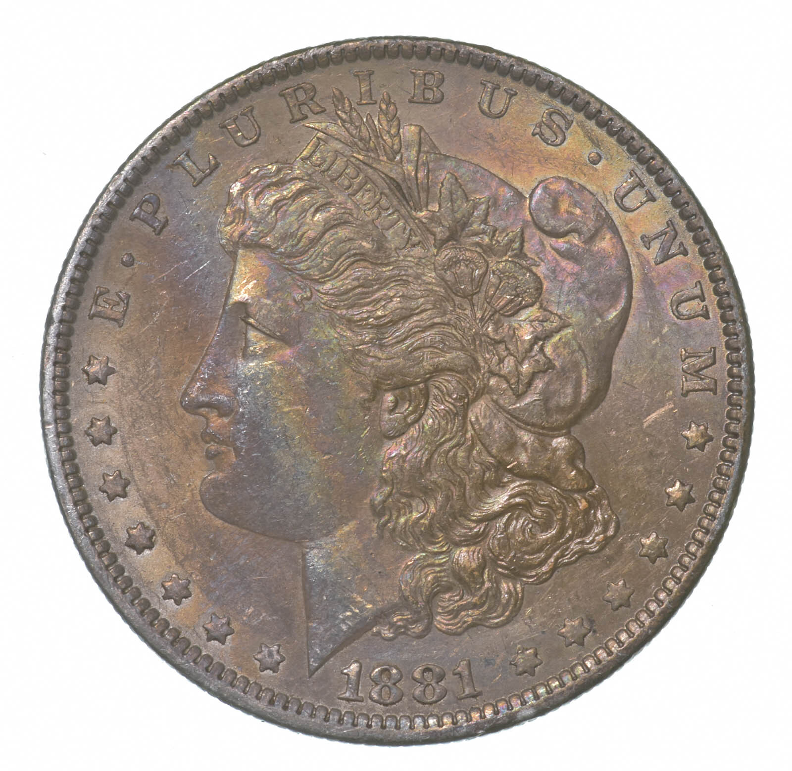 1881-O Morgan Silver Dollar Toned Great Color! *4499
