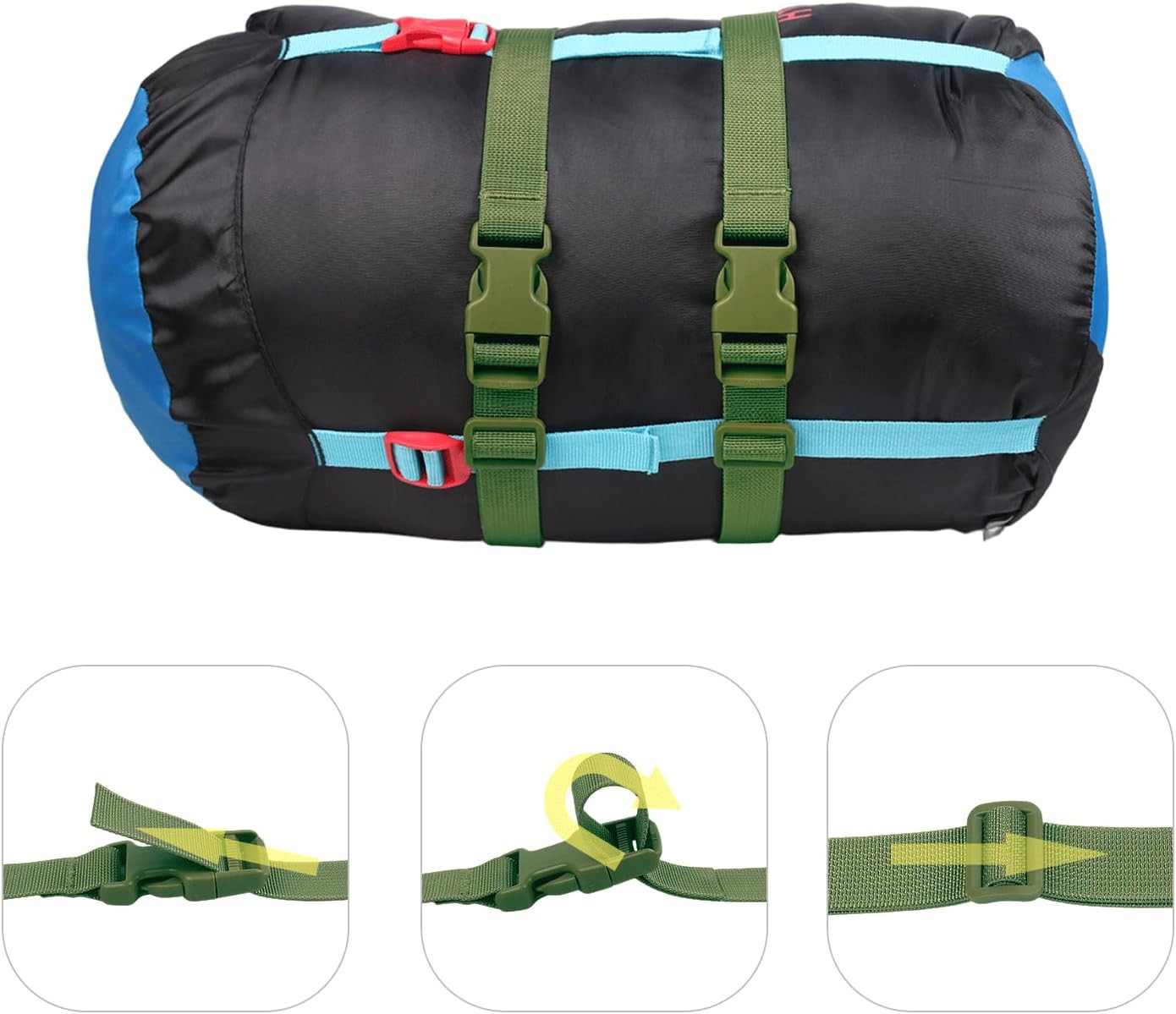 Backpack Accessory Strap Luggage Straps Cover Strap Sleeping Bag Strap with B...