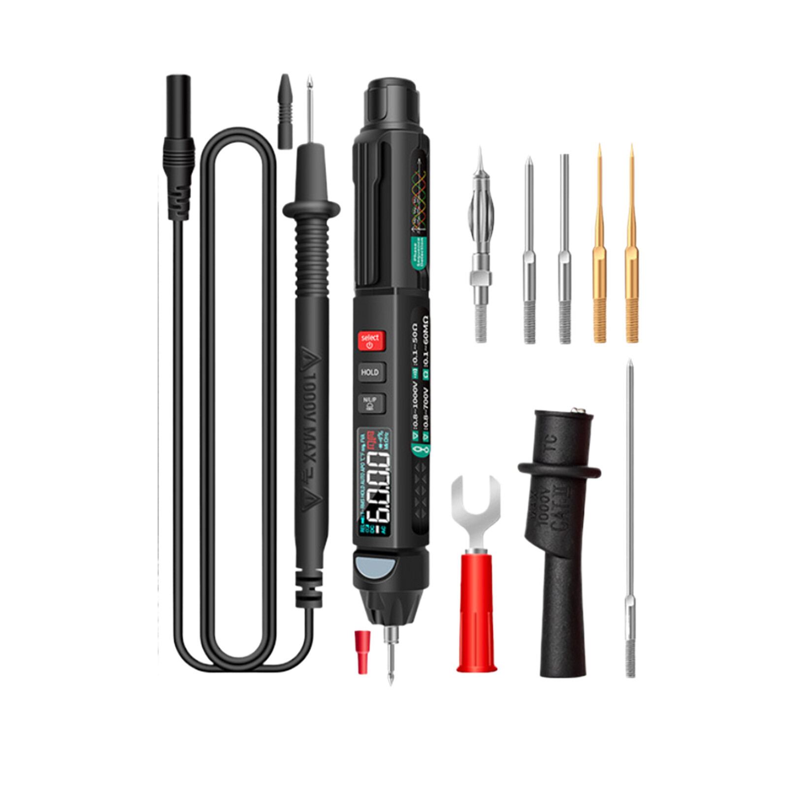 Multi -function Digital Multimeter Pen Smart Voice Broadcast DC AC Tester MeteQY