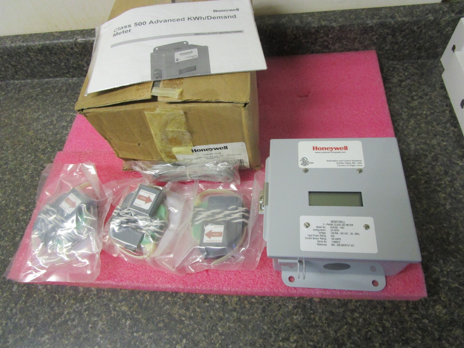 NEW! Honeywell SUB208-100C 3 Phase Meter Modbus/RTU 100Amp 120/208-240V 3-4Wire