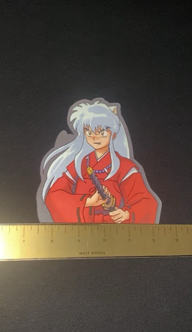 Inuyasha 3D Lenticular Anime Motion Car Sticker Decal Peeker