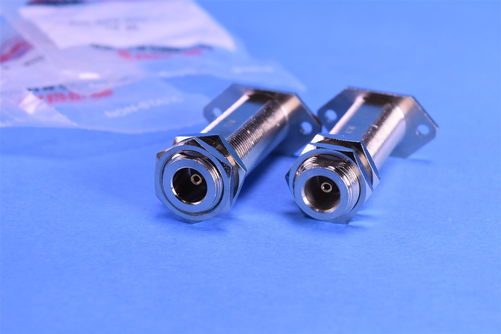 2 Delta Electronics 50 Ohm RF Coaxial Connector N Female Jack Bulkhead Receptacl
