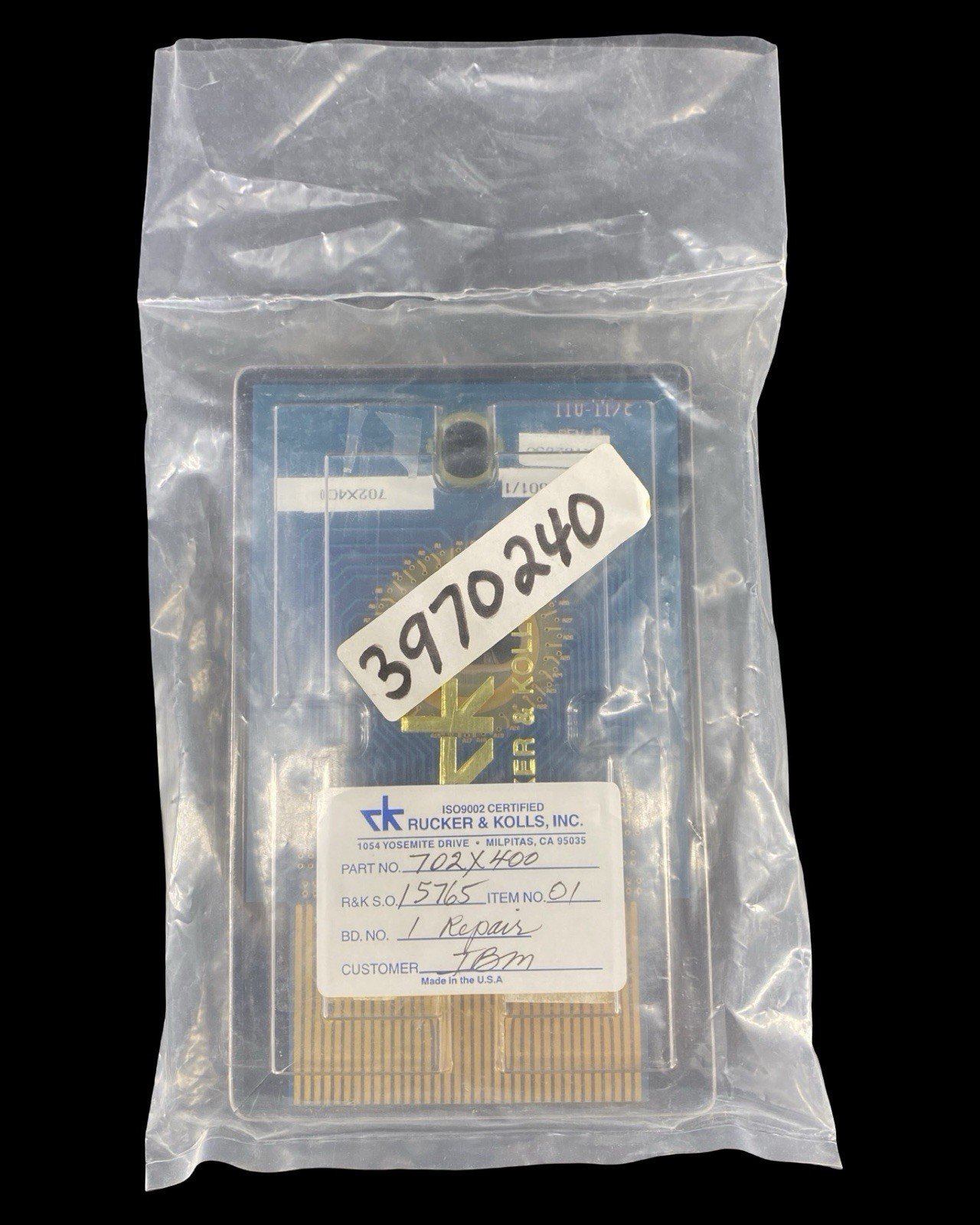 Rucker & Kolls 110-117C REV Wafer Sensor Probe Module 702X400 15765 01 IBM