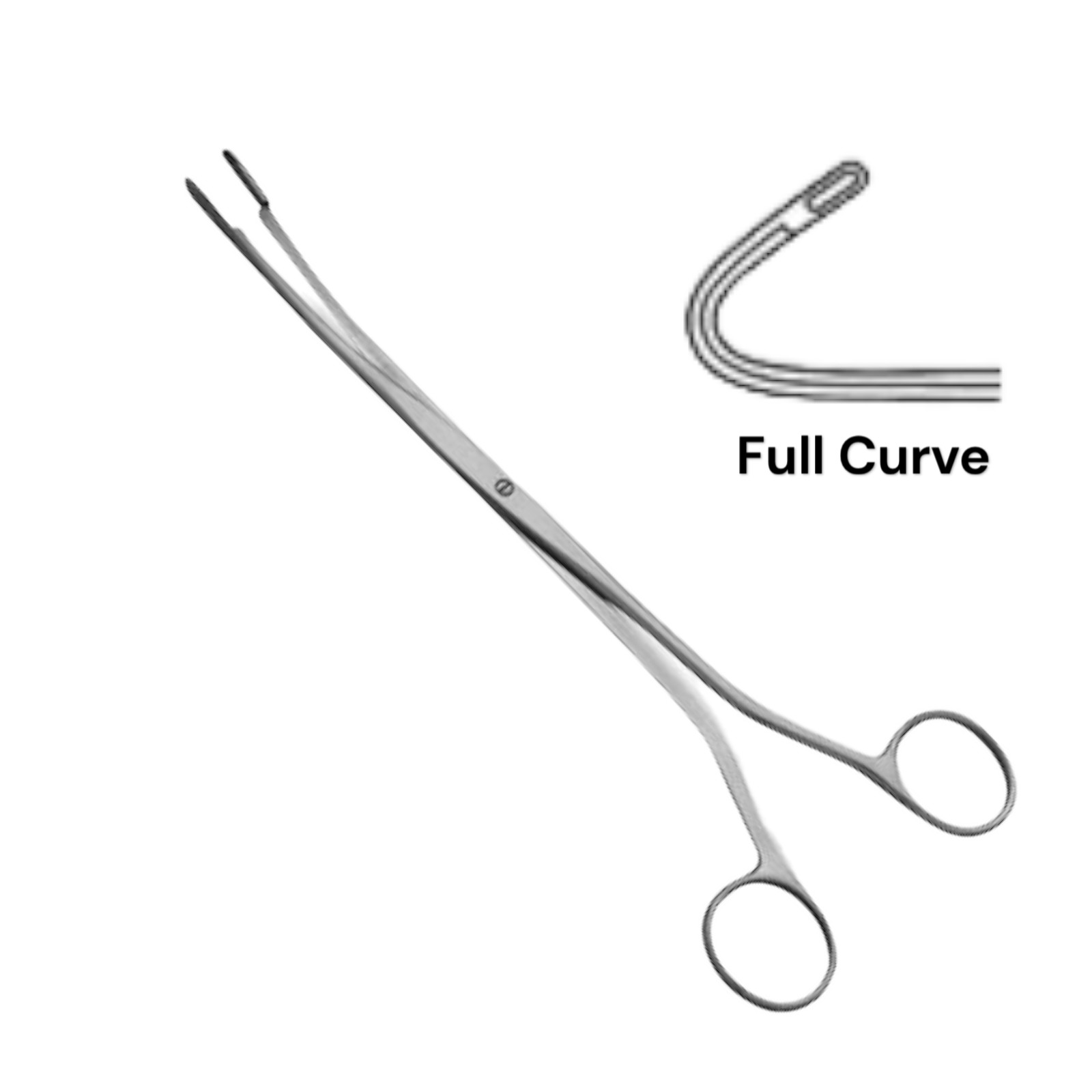 Randall Kidney Stone Forceps, 7.5", Fully Curved, Premium
