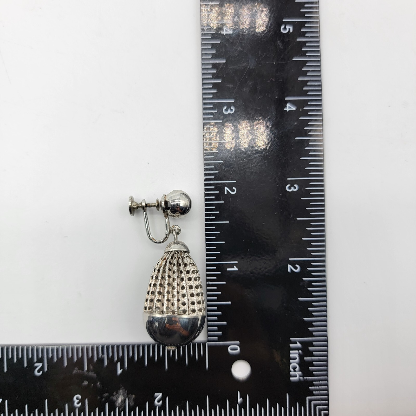 Alice Teardrop Dangle Silver Tone Earrings