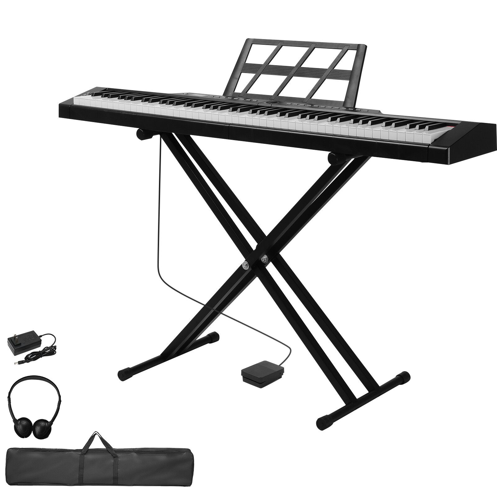 Glarry GPP-105 88 Keys Full Size Semi-Weighted Standard Keyboards Digital Piano