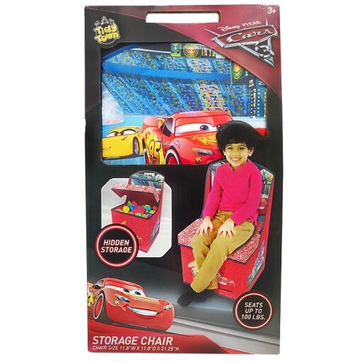 Tidy Town Chair & Storage In One - Disney Cars 3 - Folds Flat