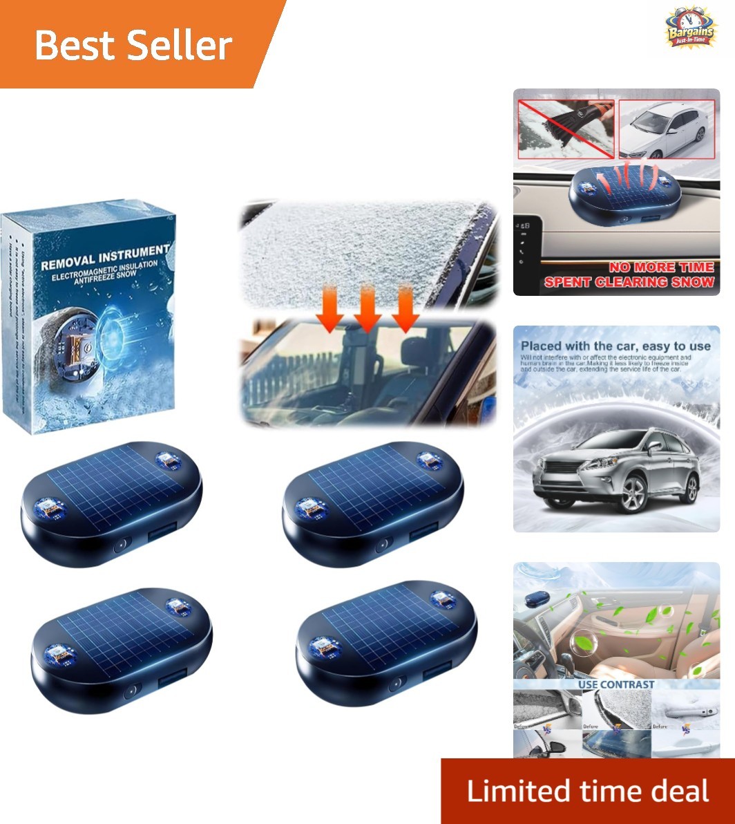 Electromagnetic Anti-Freeze Device: 4pcs Car Snow Remover for Easy Travel