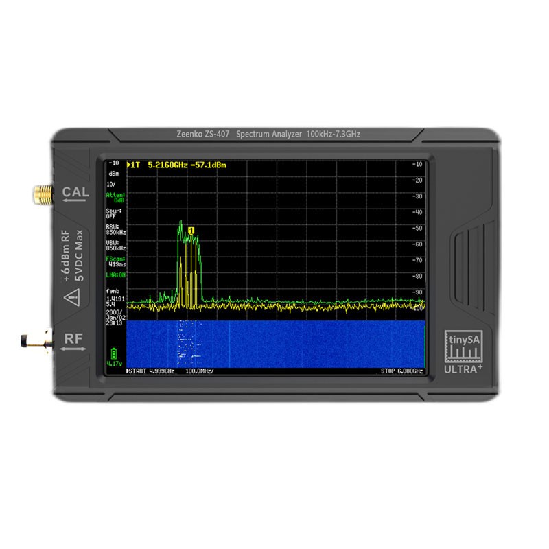 ZS-407 100K-7.3GHz Hand held tiny Spectrum analyzer tinySA ULTRA PLUS
