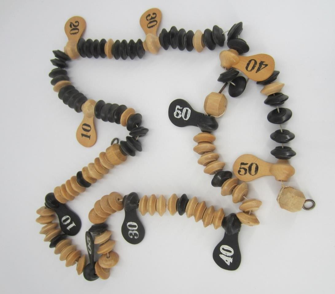 VTG Pool Table Wood Counting Beads Billiard, Snooker Scoring  Complete