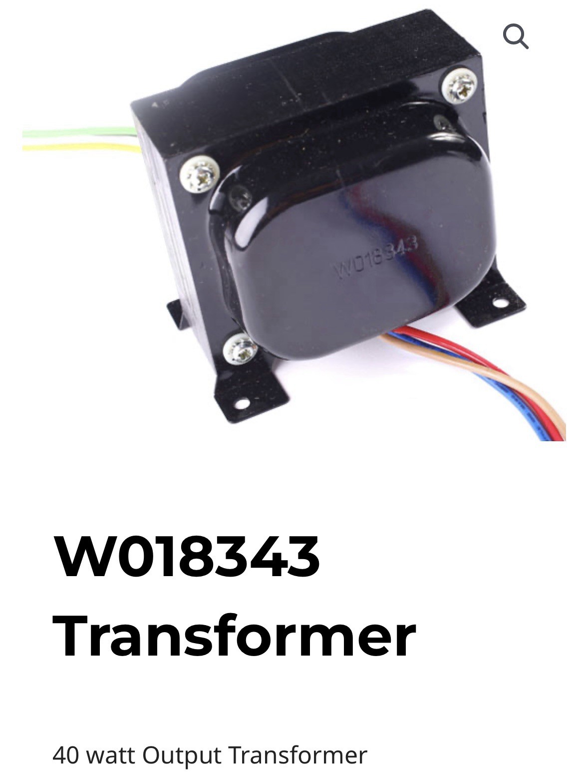 Output Transformer Weber W022772Eu Champ Amplifier Nos Guitar Amp