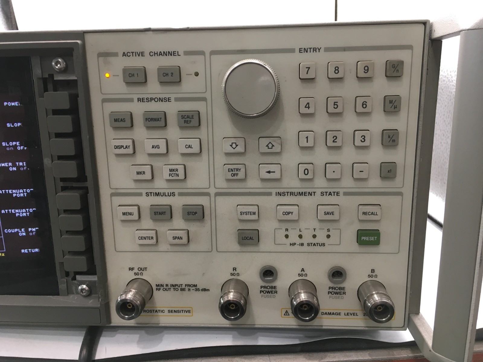 HP 8753C 3GHz RF Network Analyzer (OPT 002, 006, 010) Tests OK, NO S-Param Set