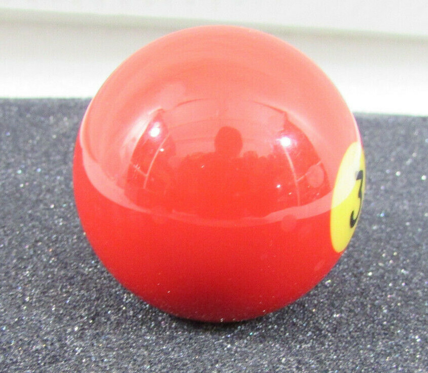 Original Aramith Premier Belgium 2¼" 5.6oz Billiard Pool Ball Solid Red No. 3