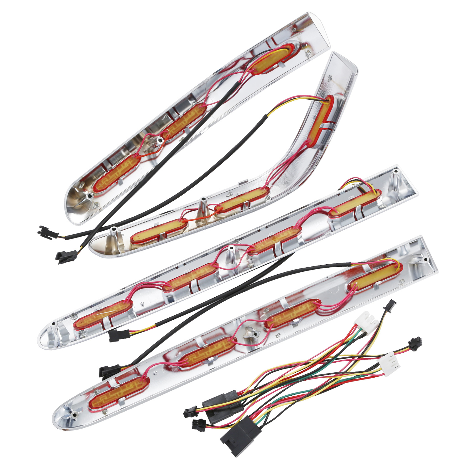 Saddlebag Decoration Trims LED Lights Fit For Honda GL1800 Goldwing 1800 01-11