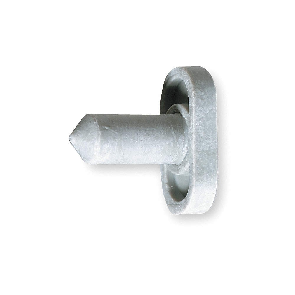 ROCKWOOD 609.GRAY Door Silencer,3/4 In H,PK100 3HHX5