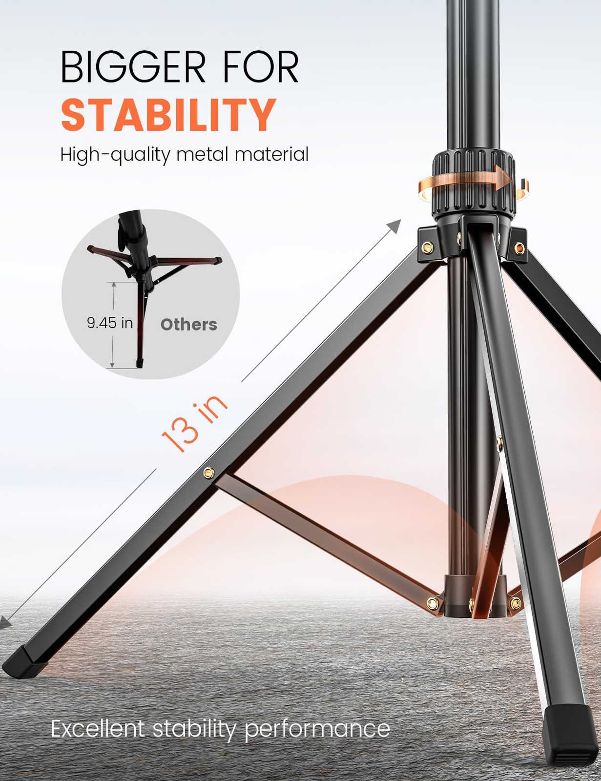 Pnitri 71'' Phone Tripod Stand, Extendable Reinforced Aluminum Stand...