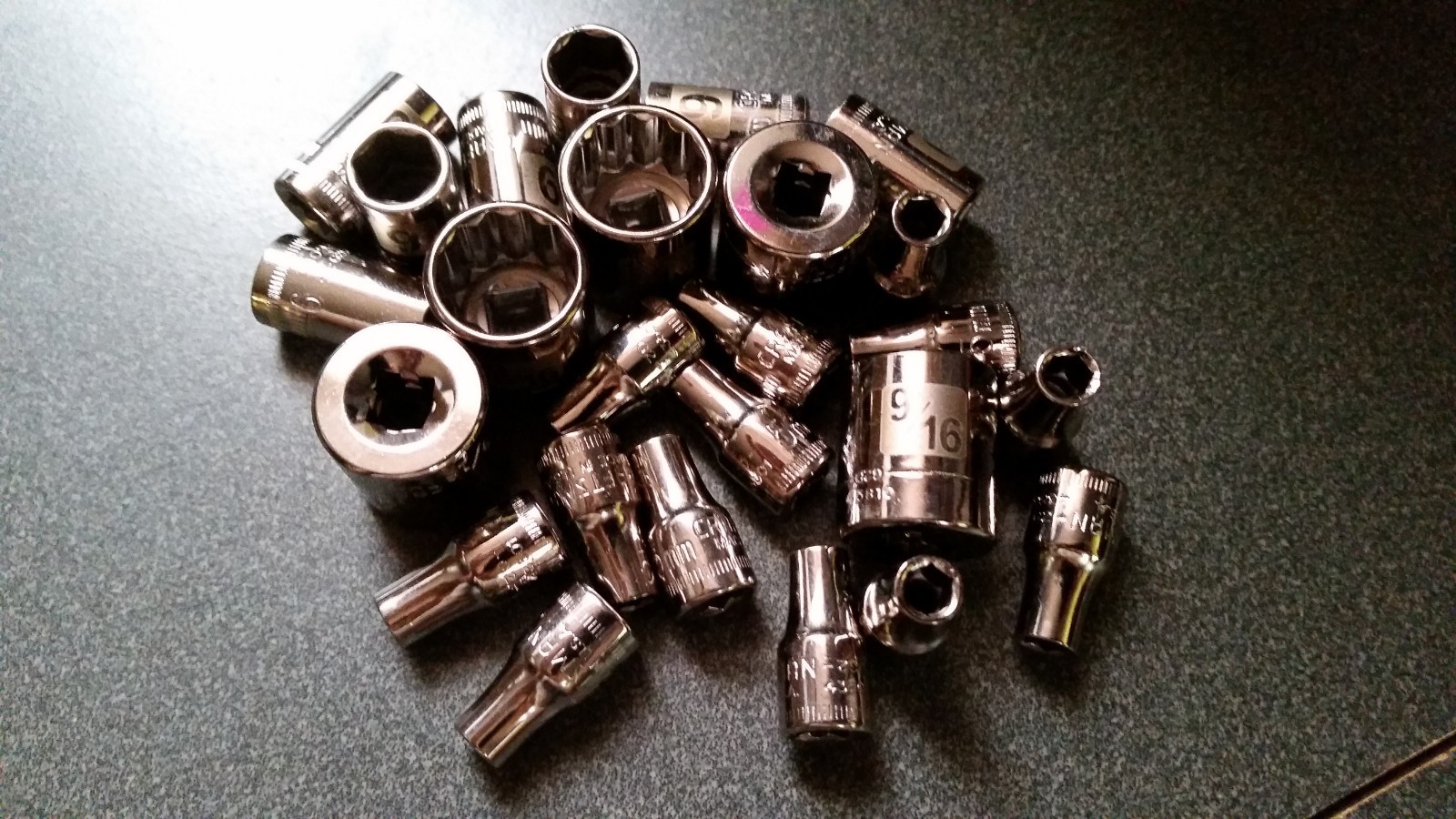 NOS Craftsman Made in USA! 1/4" drive sockets,Short, 6 or 12pt, G2D or G2 stamp