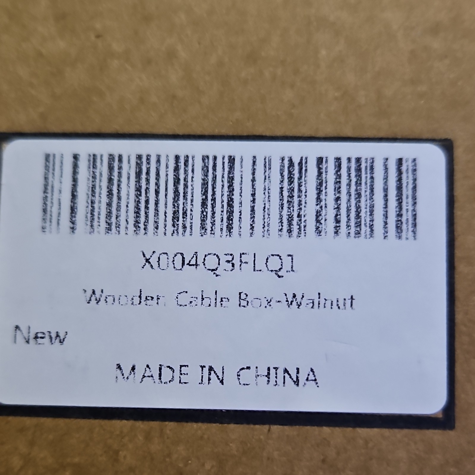 Cinati Cable Management Box. Color Walnut New Never Been Opened.