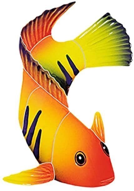 Artistry in Mosaics Flame Angel Fish Ceramic Swimming Pool Mosaic (8"X7"...