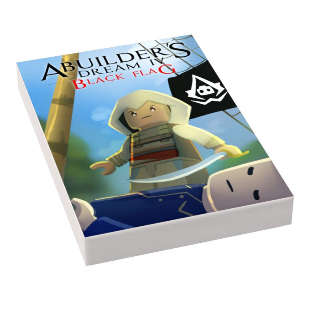 A Builders Dream: Black Flag Video Game Cover (2x3 Tile) made using LEGO part -