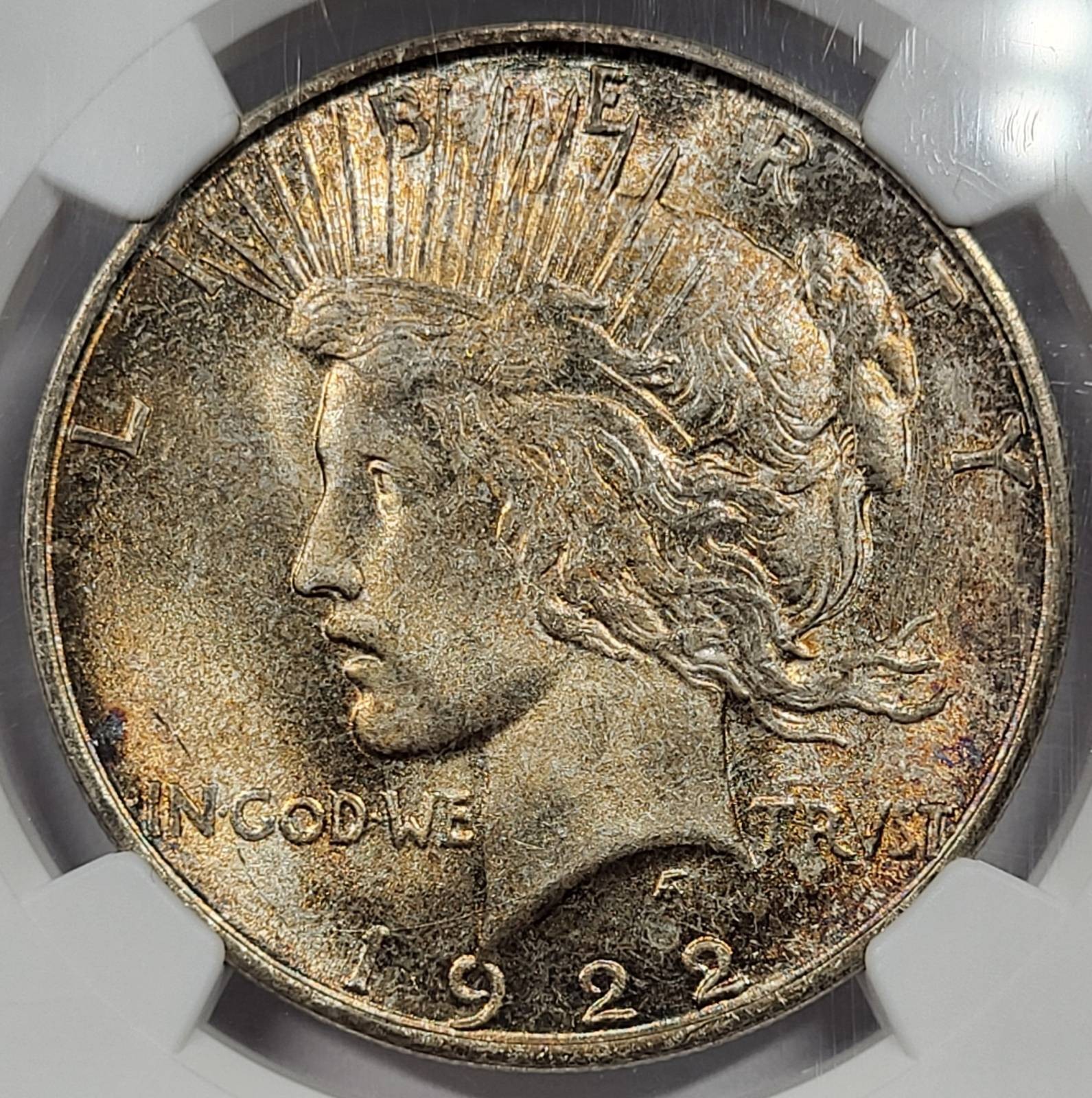 1922 D Peace Silver Dollar NGC MS-66+