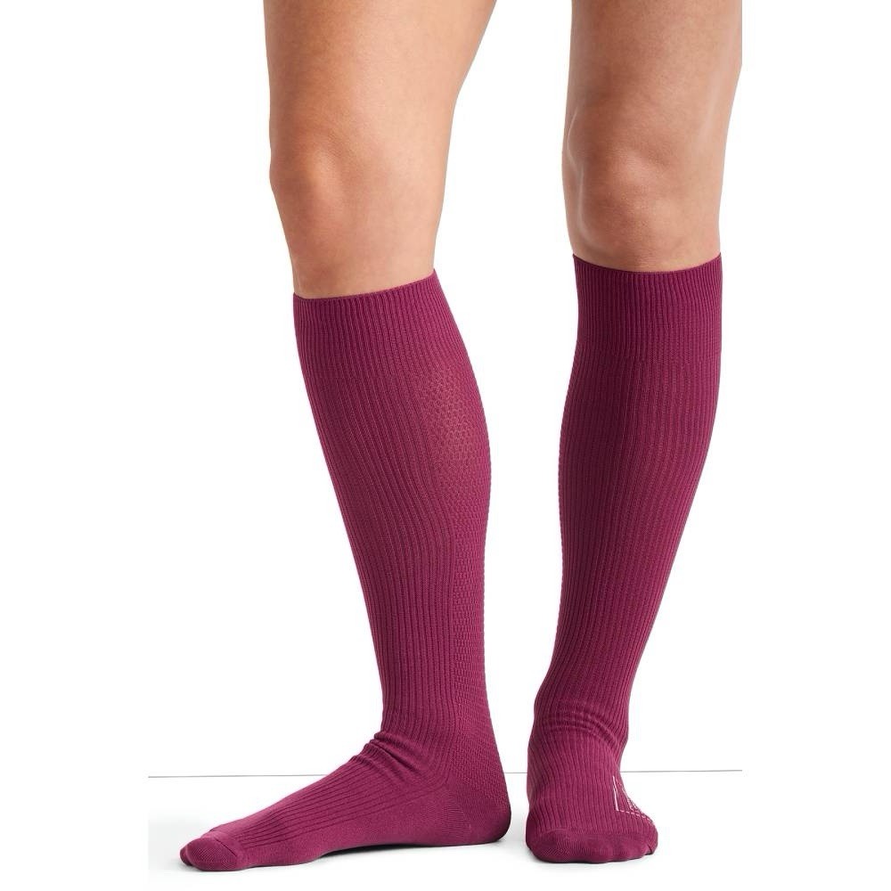 Cherokee Graduated Women’s Compression socks 8-12 MmHg Knee Length Size6-11 Wine
