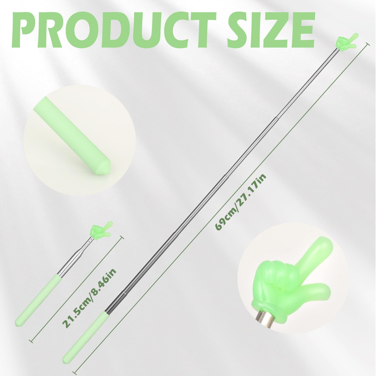 5 Pcs Telescopic Teacher Pointer Extendable Finger Pointer Stick For Classroom