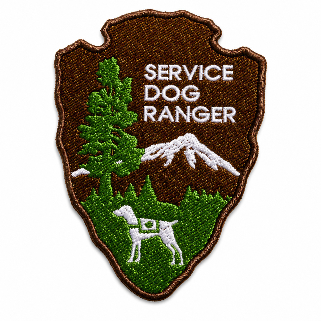 Service Dog Ranger Embroidered Iron-On Patch Applique Cosplay Military Tactical