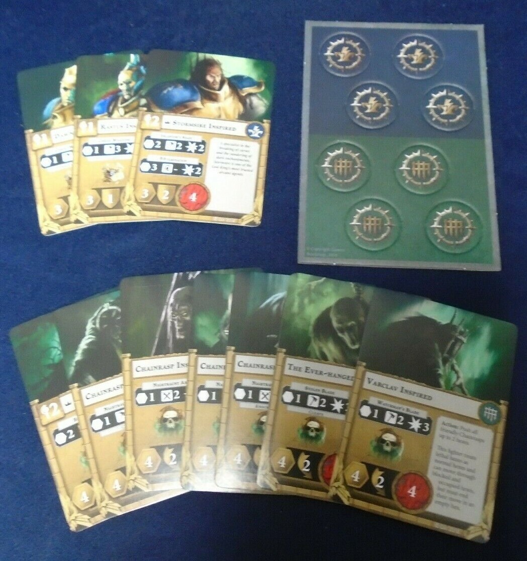 Warhammer Underworlds Nightvault Alternate Art Card Lot of 10 + Tokens