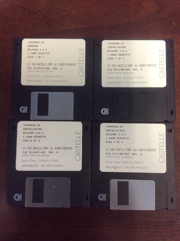 Faxpress NV Installation Release 3.0.2 (1993, 3.5" Floppy Disk,Castelle Corp)