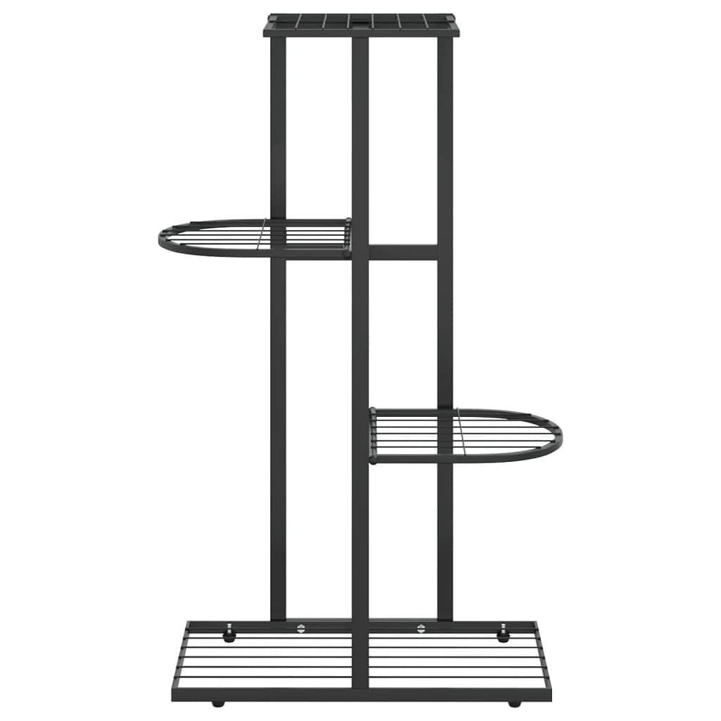 Plant Stand Black Metal Medium Plant Stand Rectangular