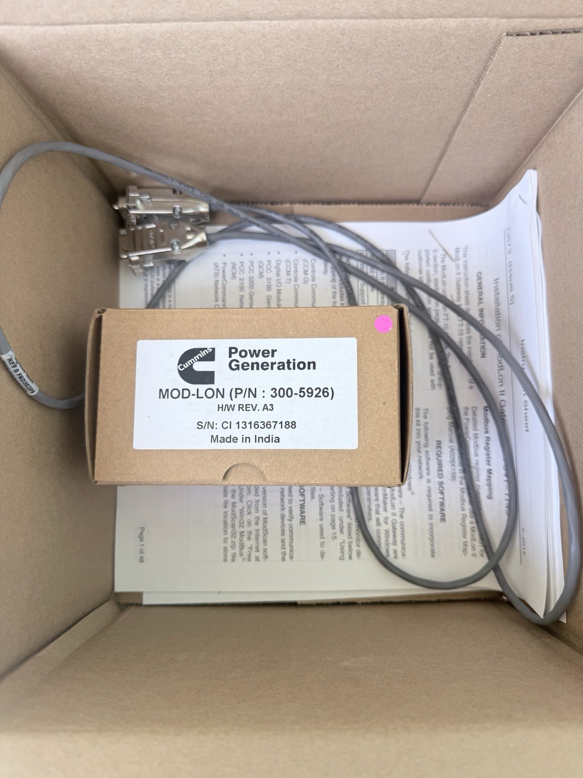 ModLon II Gateway Kit 541-1149, No Installation CD