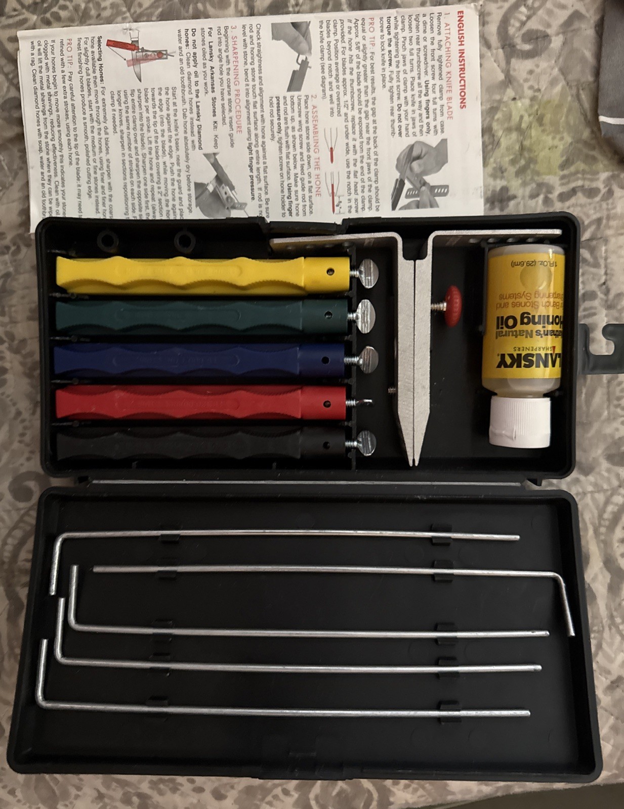 Lansky Deluxe 5-Stone Controlled-Angle Precision Knife Sharpening System