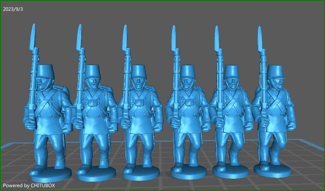 28mm Austrian Hungarian Line inf rgt 1850-60 with kittel