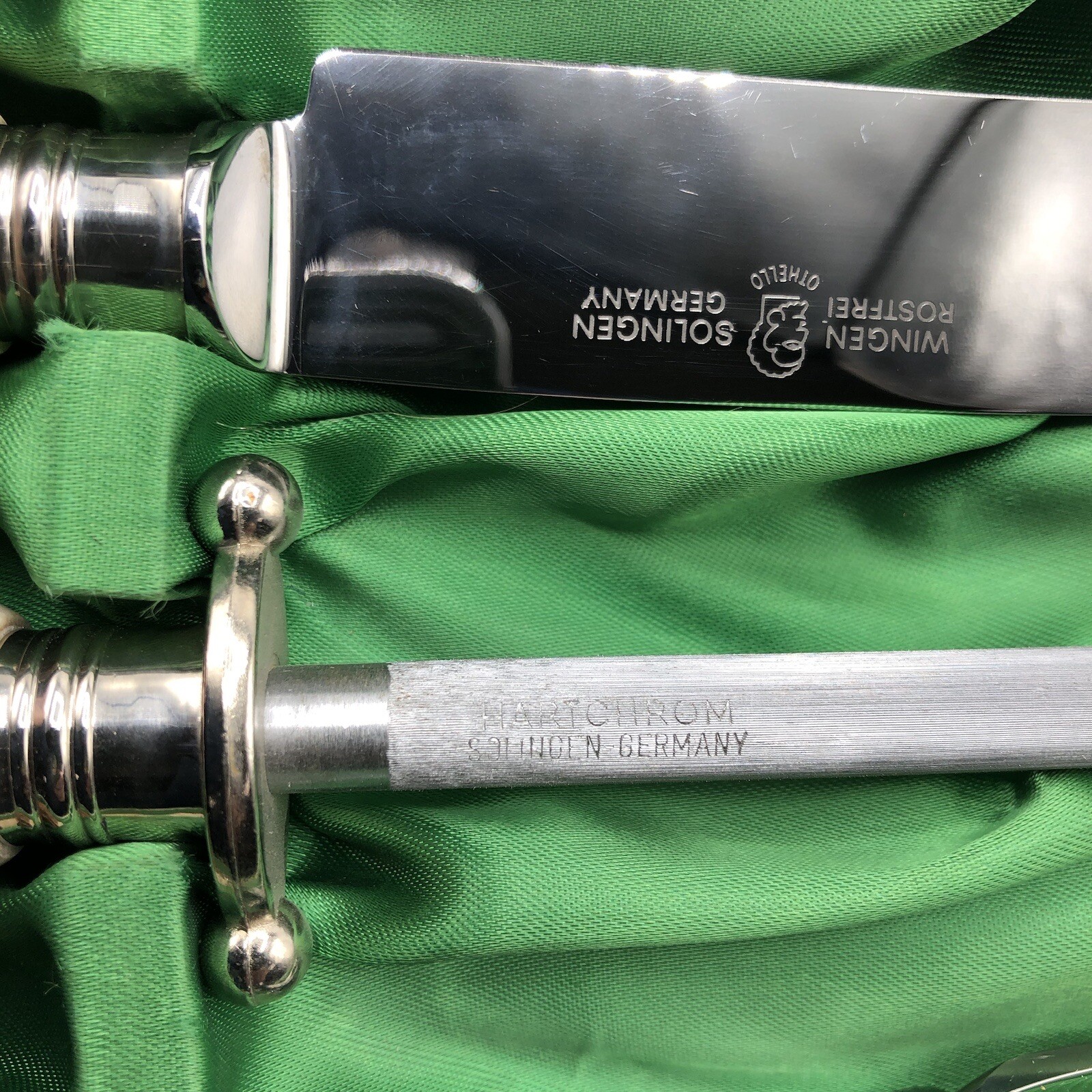Solingen Germany Rostfrie Carving Set ~ Immaculate /b