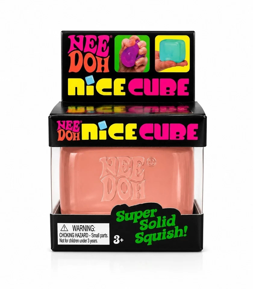 Schylling NeeDoh Nice Cube Sensory Fidget Cube Stress Relief Squishy Toy