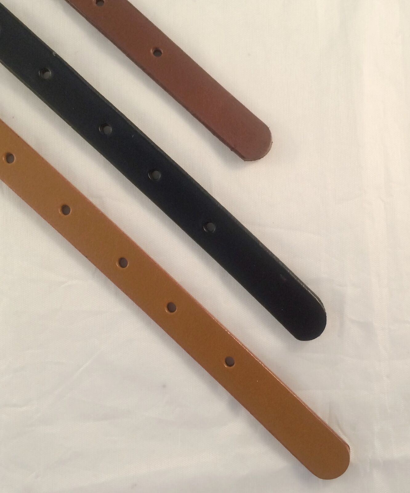 1 in. Adjustable Leather Strap Extenders Extensions for Bag Straps - 3 lengths