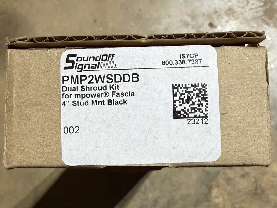 Shroud Kit (SET OF 2) For Mpower Fascia 4” Stud Black PMP2WSDDB Sound off Signal